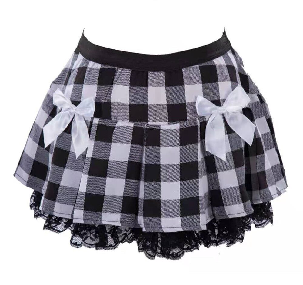 6978 J.Templeton ’s Plaid Schoolgirl Outfit Pleated Ruffle Cheerleader